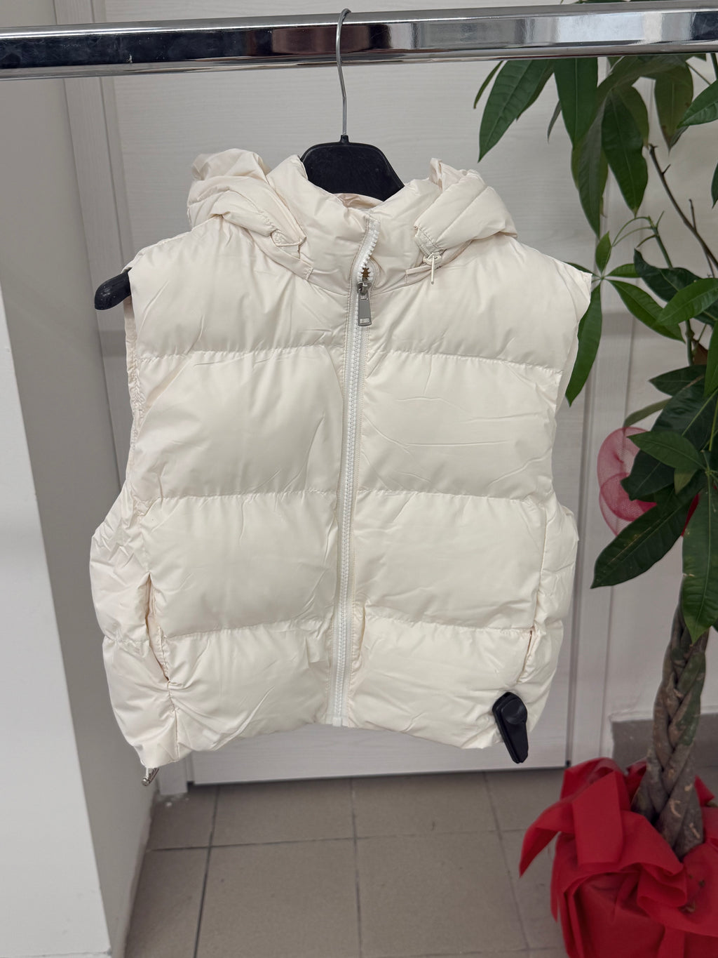 Gilet Quilted Con Cappuccio FGD MODA