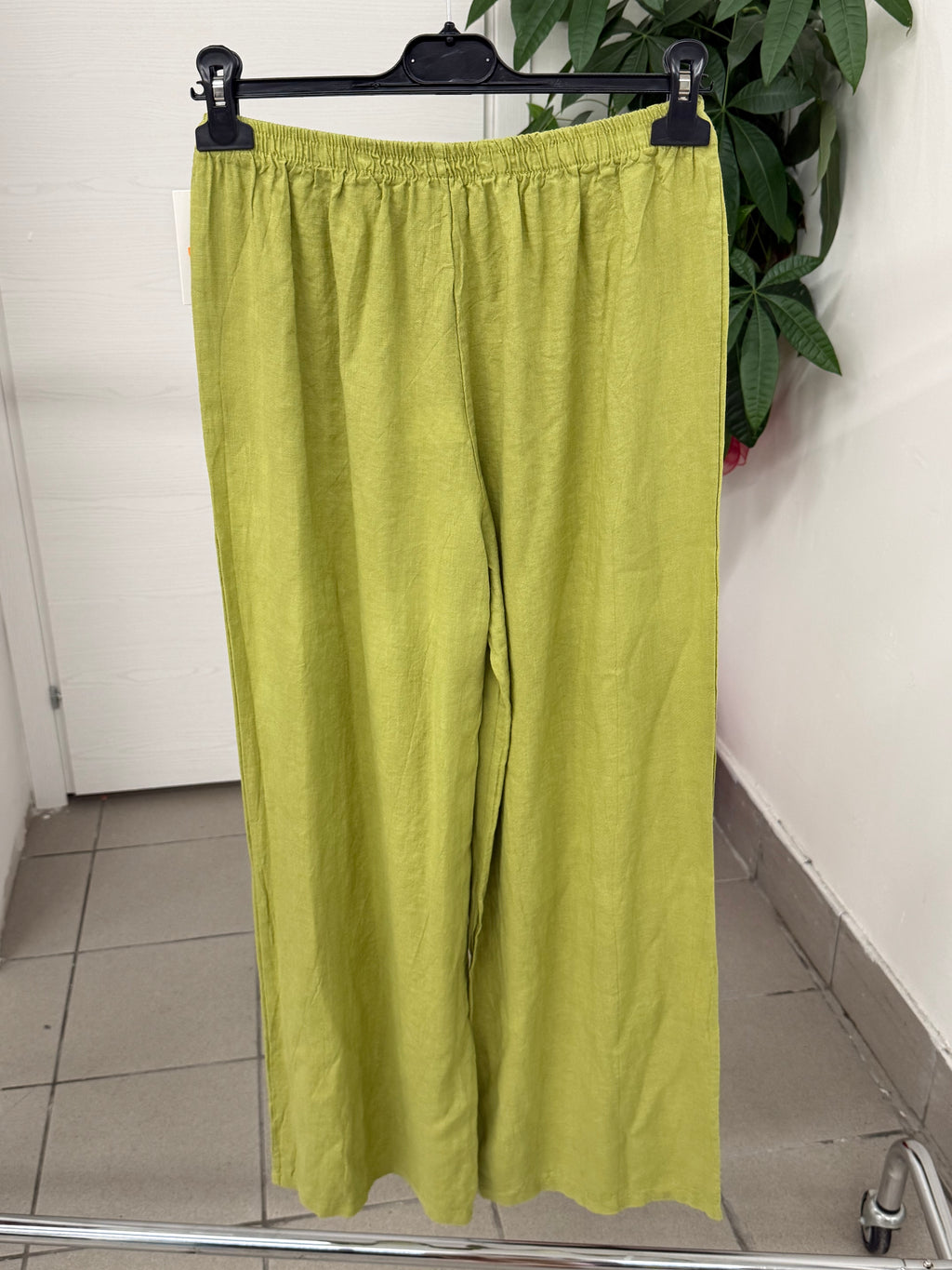 Pantaloni in Lino e Viscosa a Palazzo FGD MODA