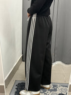 Pantaloni Tuta A Palazzo Con Strisce Laterali FGD MODA