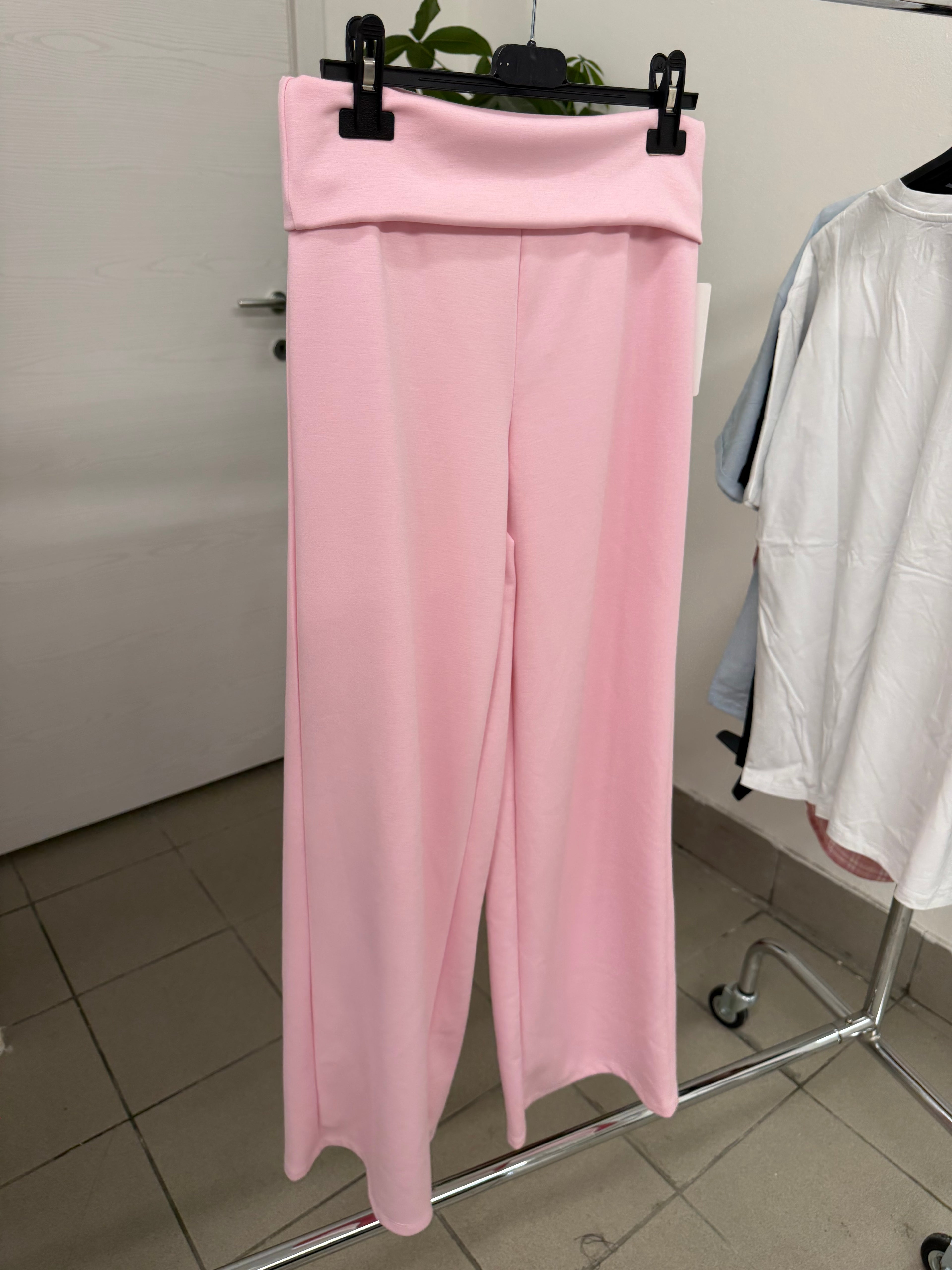 Pantaloni a palazzo con banda alta FGD MODA