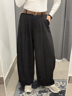 Pantaloni Balloon Con Pence Con Cinta FGD MODA