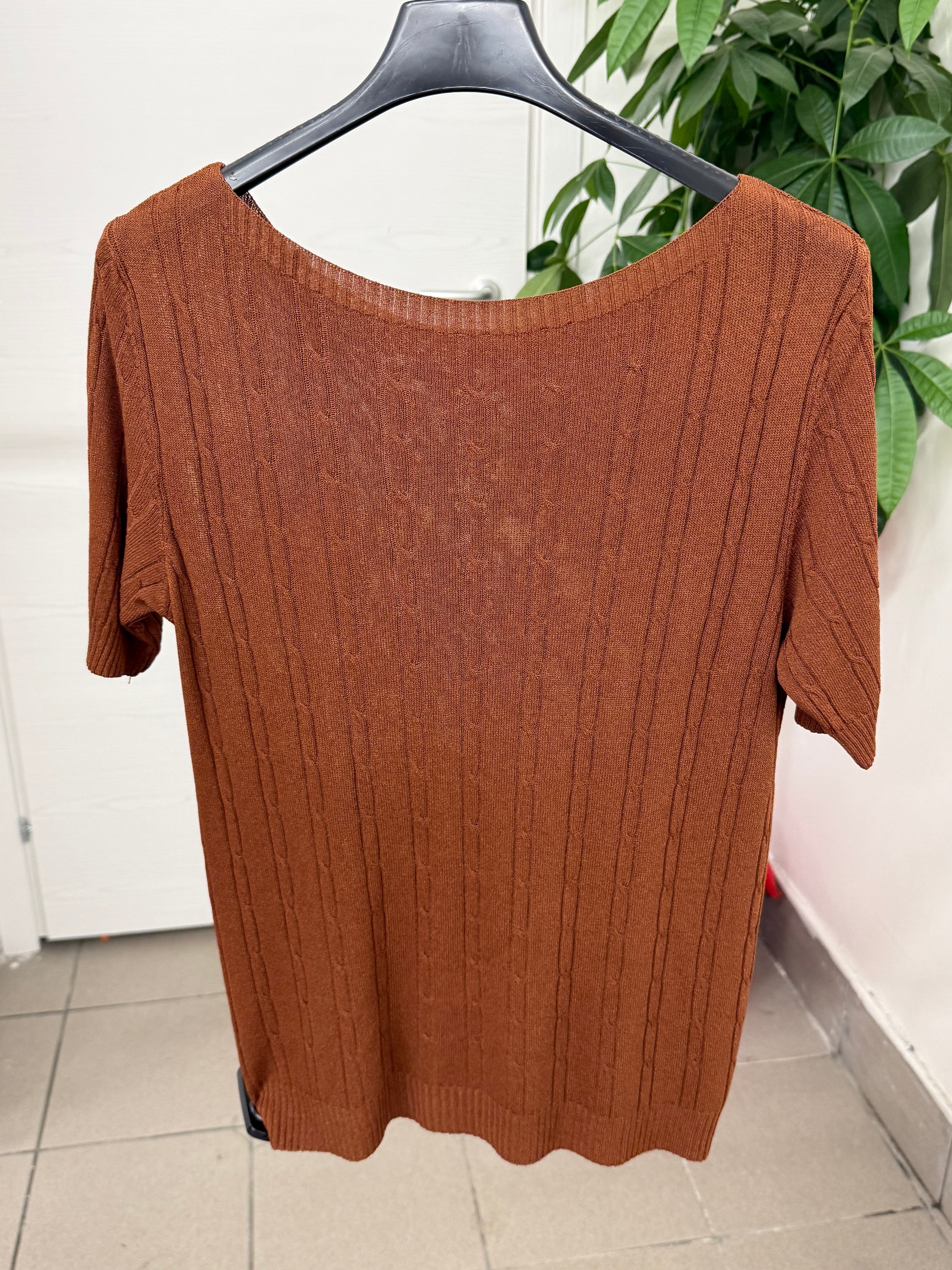 Maglia in filo con intreccio FGD MODA