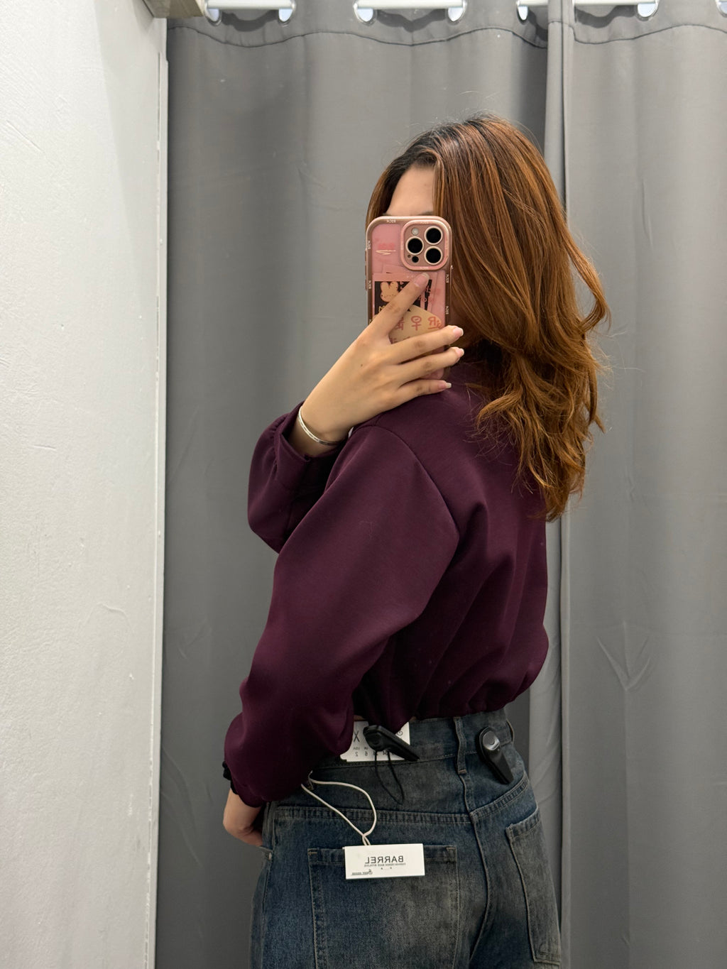 Felpa Crop Con Coulisse FGD MODA