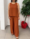 Set coordinato Canotta e Pantaloni a palazzo FGD MODA