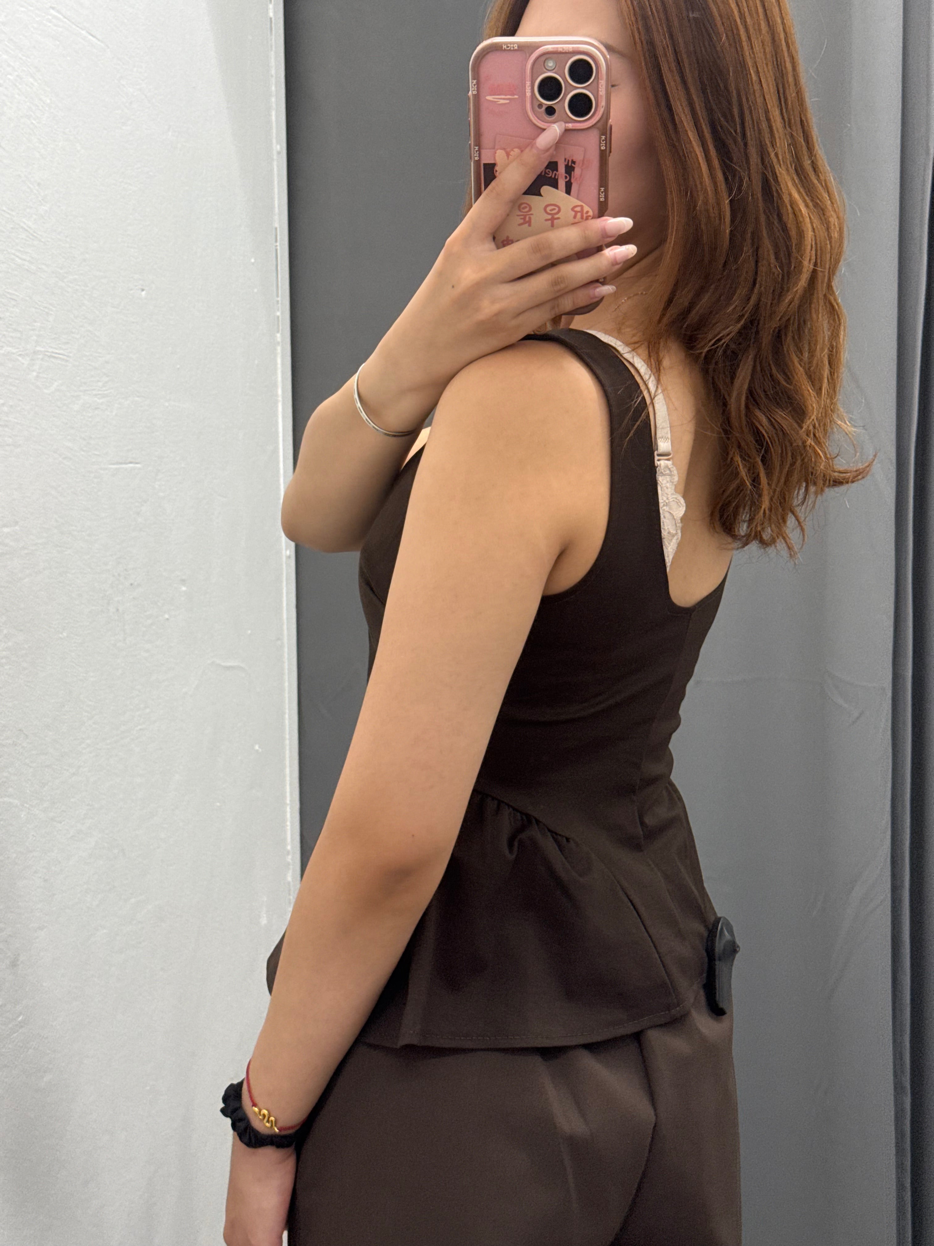 Top Peplum Con Rouches Laterali FGD MODA