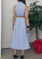 Abito lungo a righe FGD MODA