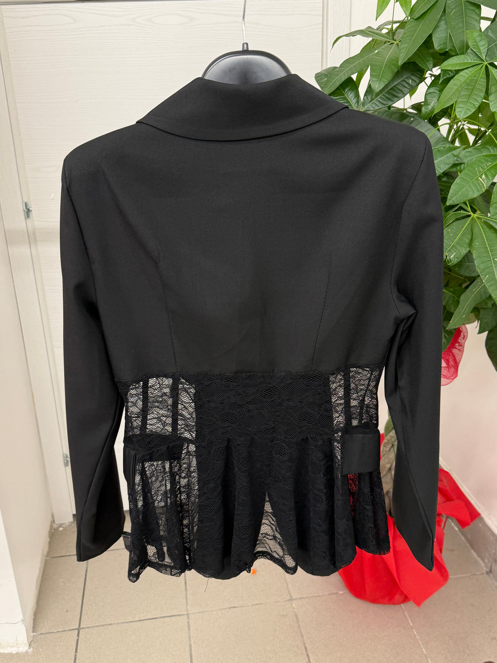 Giacca Blazer con pizzo