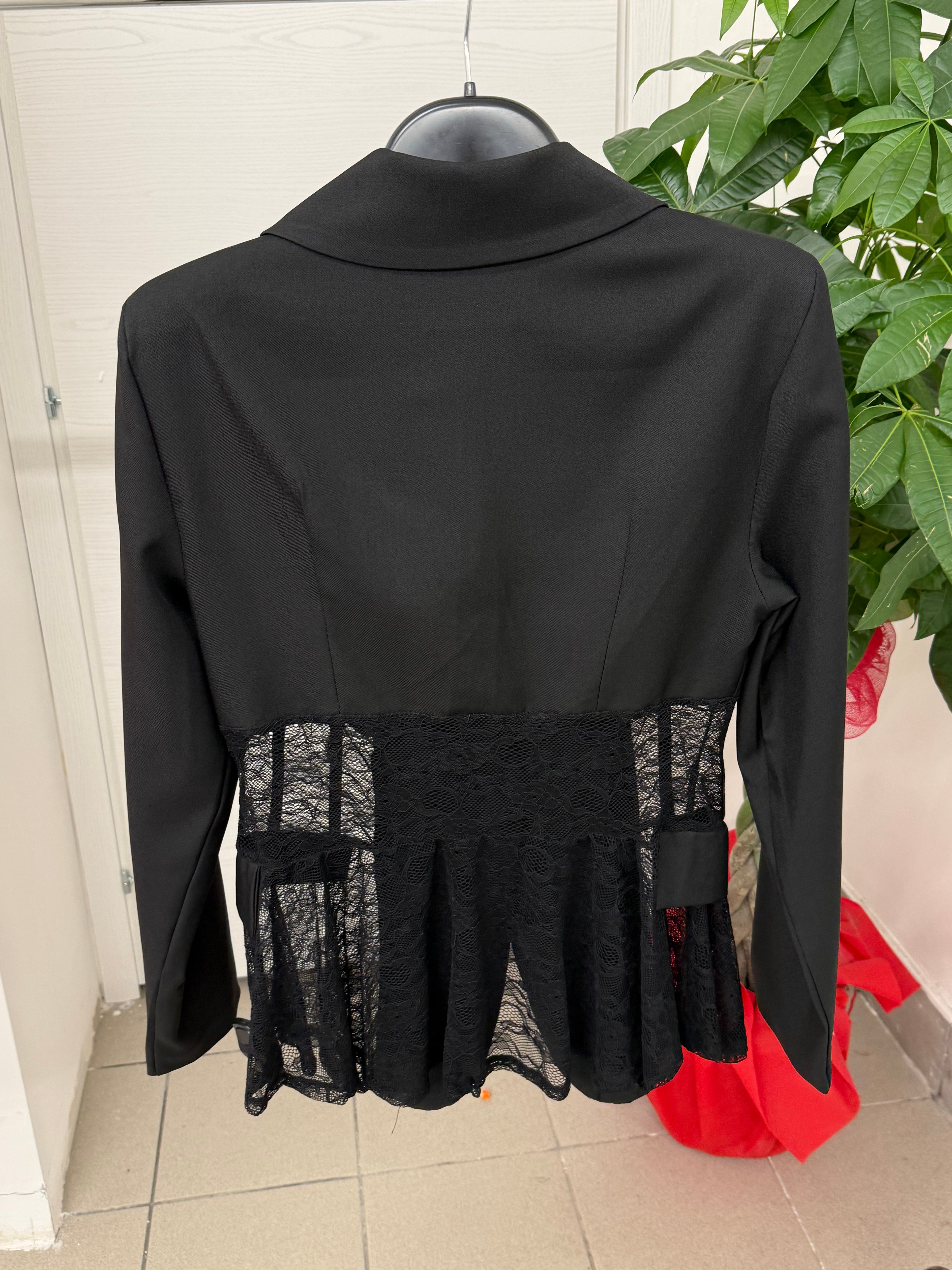 Giacca Blazer con pizzo