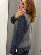 Gilet In Maglia Tinta Unita FGD MODA