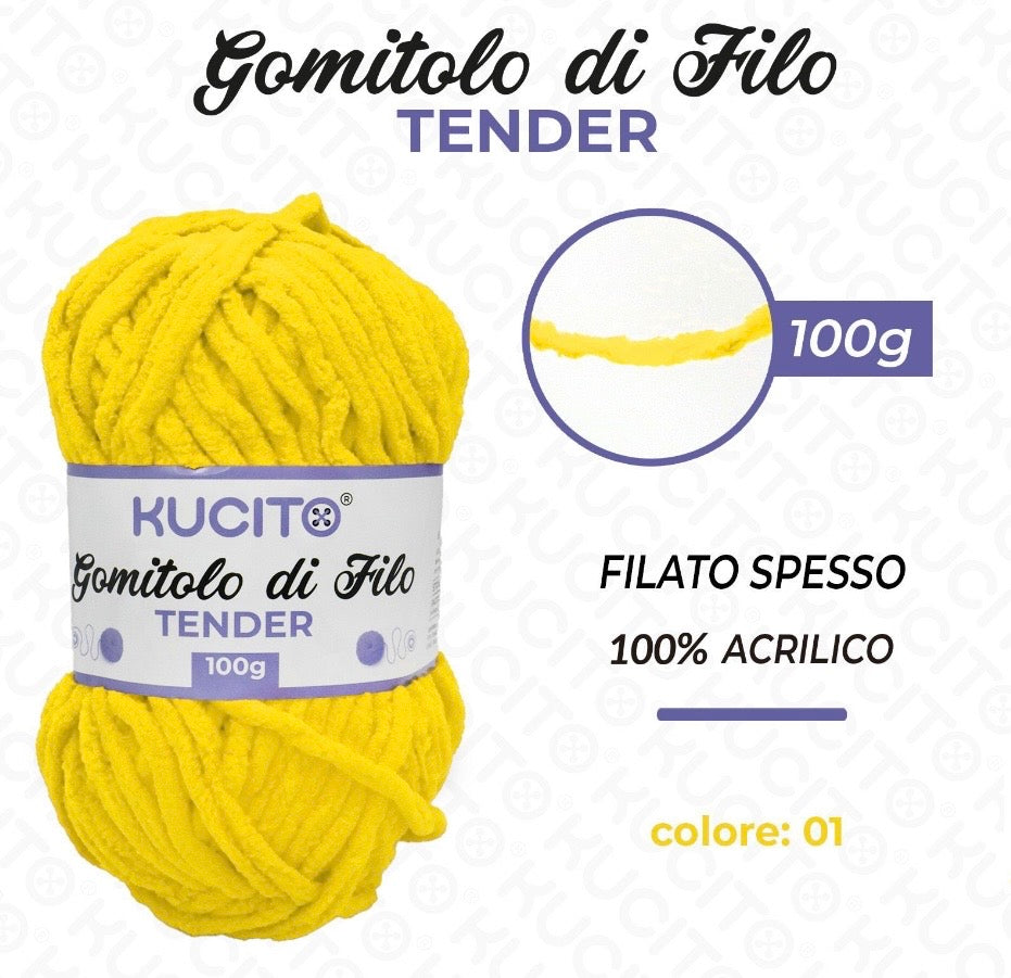 Gomitolo di filo TENDER 100g FGD MODA