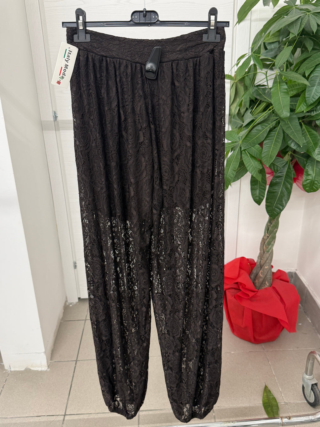 Pantaloni balloon in pizzo FGD MODA