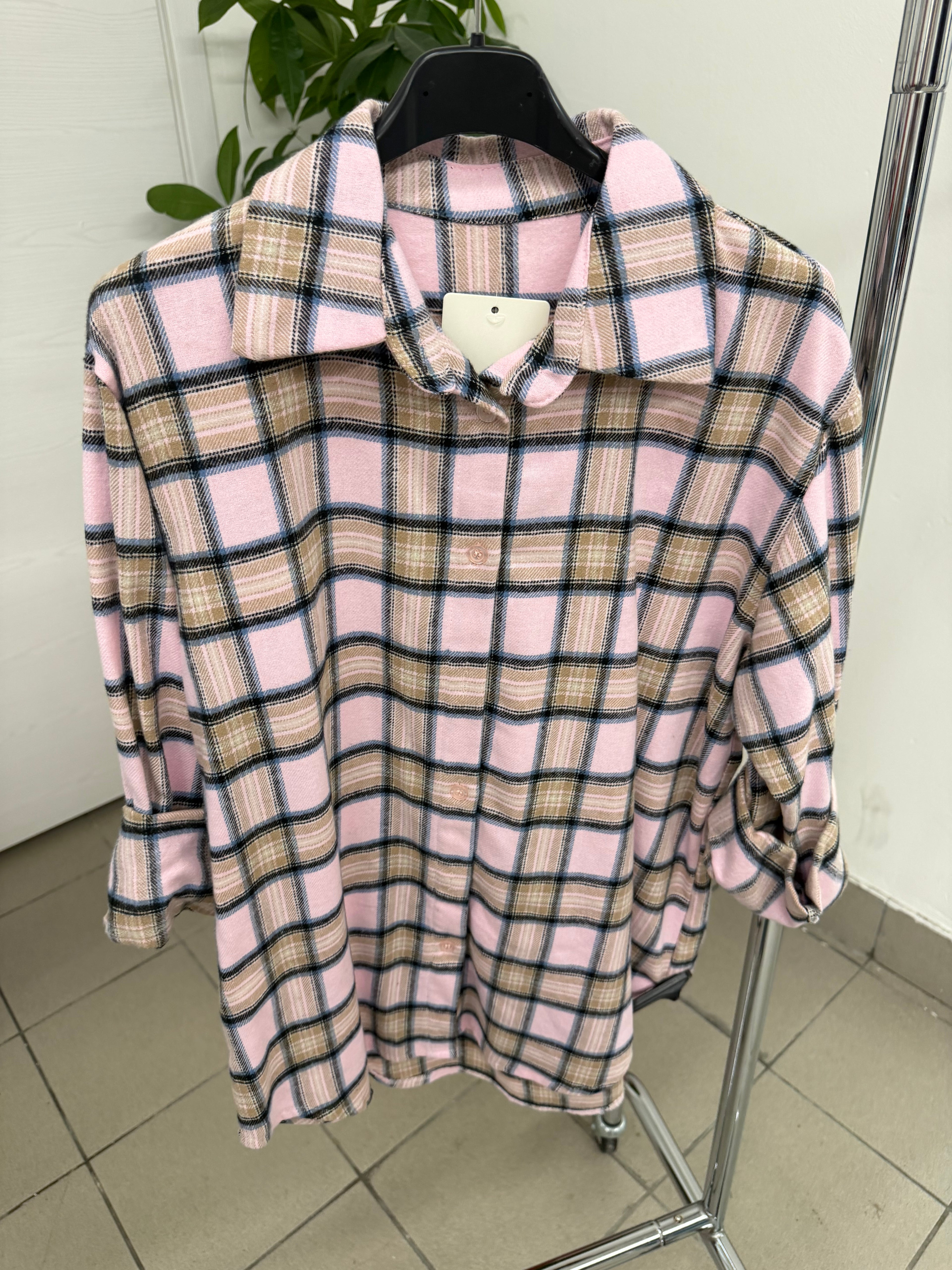 Camicia scozzese con taschino FGD MODA