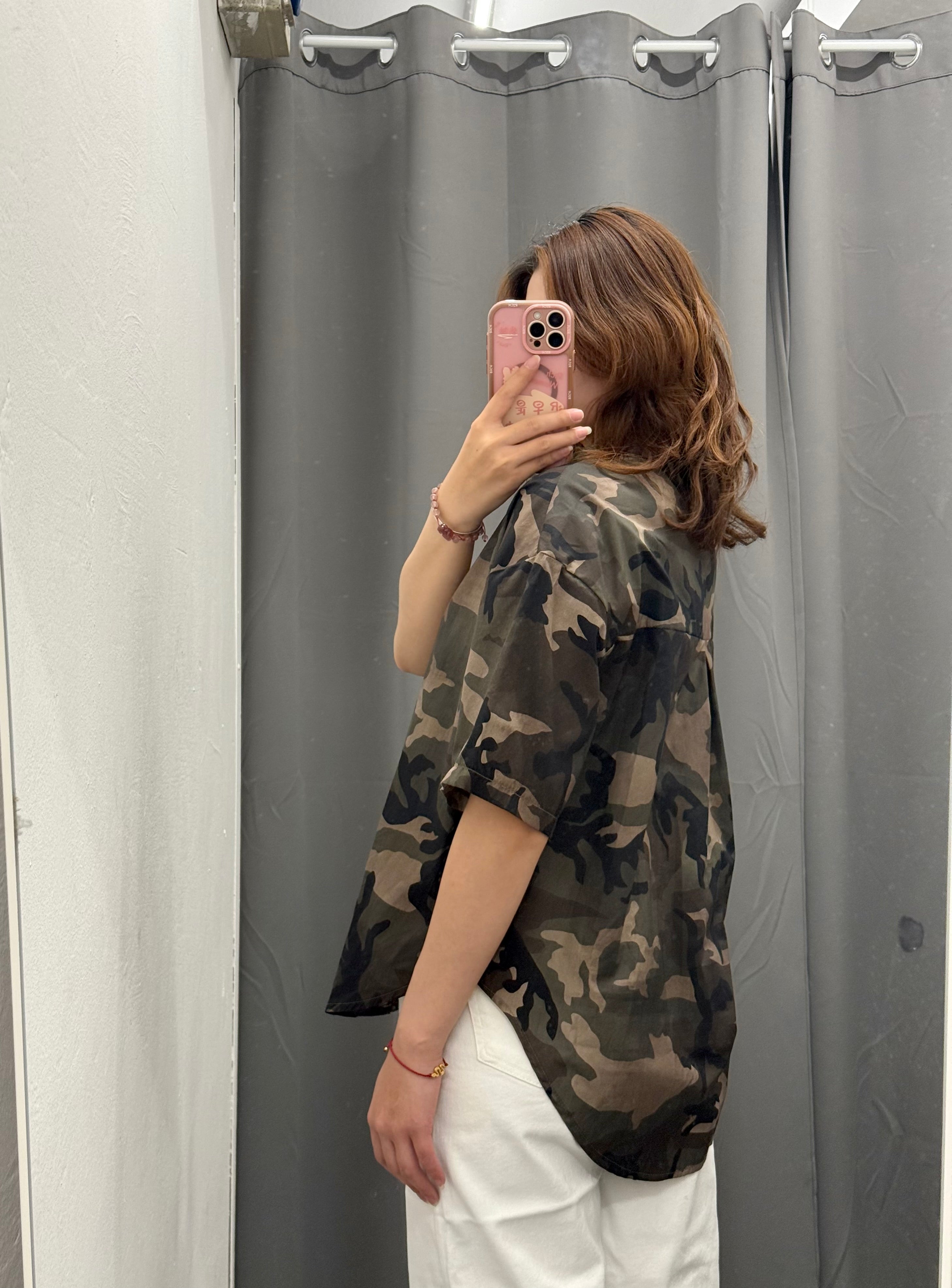 Camicia 100% cotone militare FGD MODA