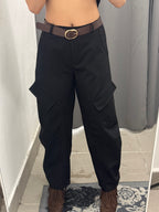 Pantaloni Balloon Cargo Con Cinta FGD MODA