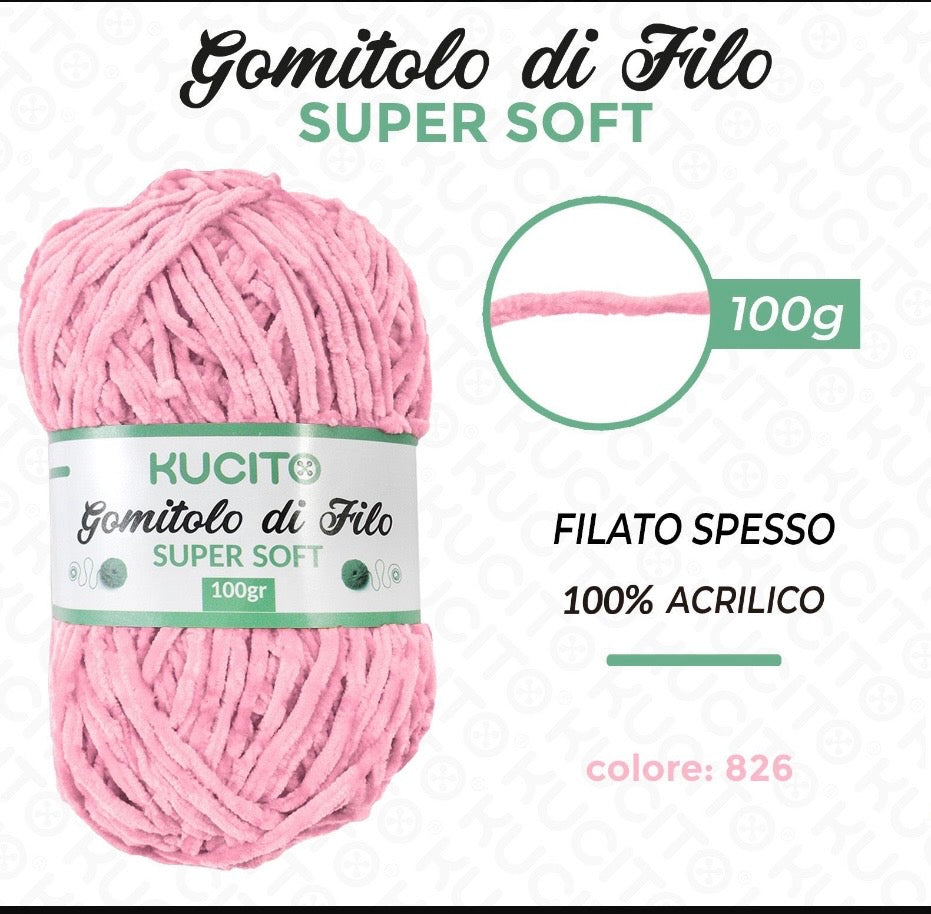 Gomitolo di filo SUPER SOFT 100g FGD MODA