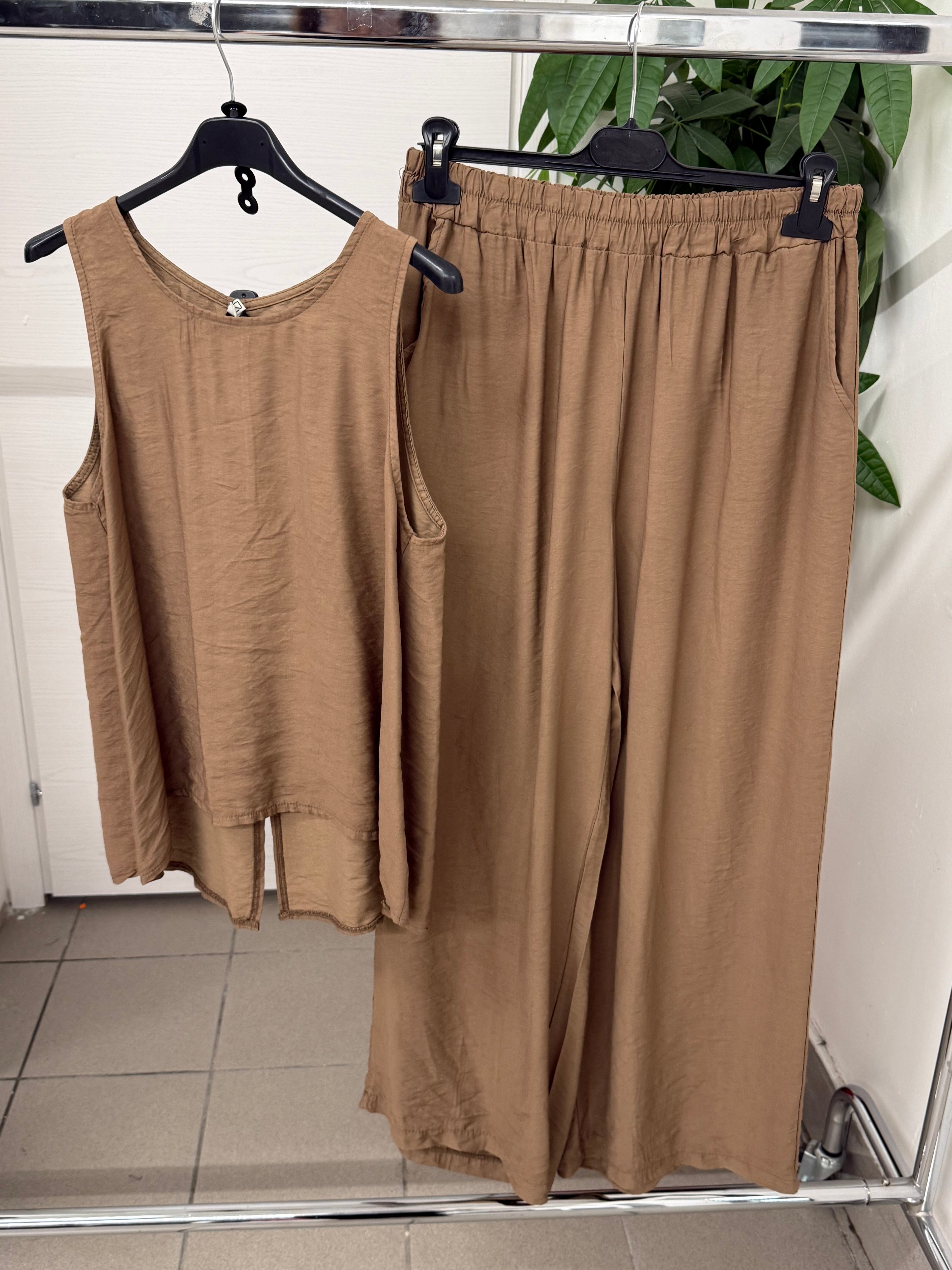 Set coordinato Canotta e Pantaloni a palazzo FGD MODA
