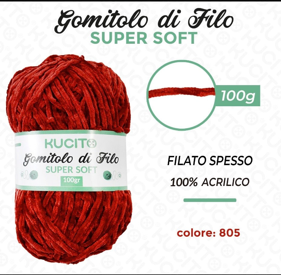 Gomitolo di filo SUPER SOFT 100g FGD MODA