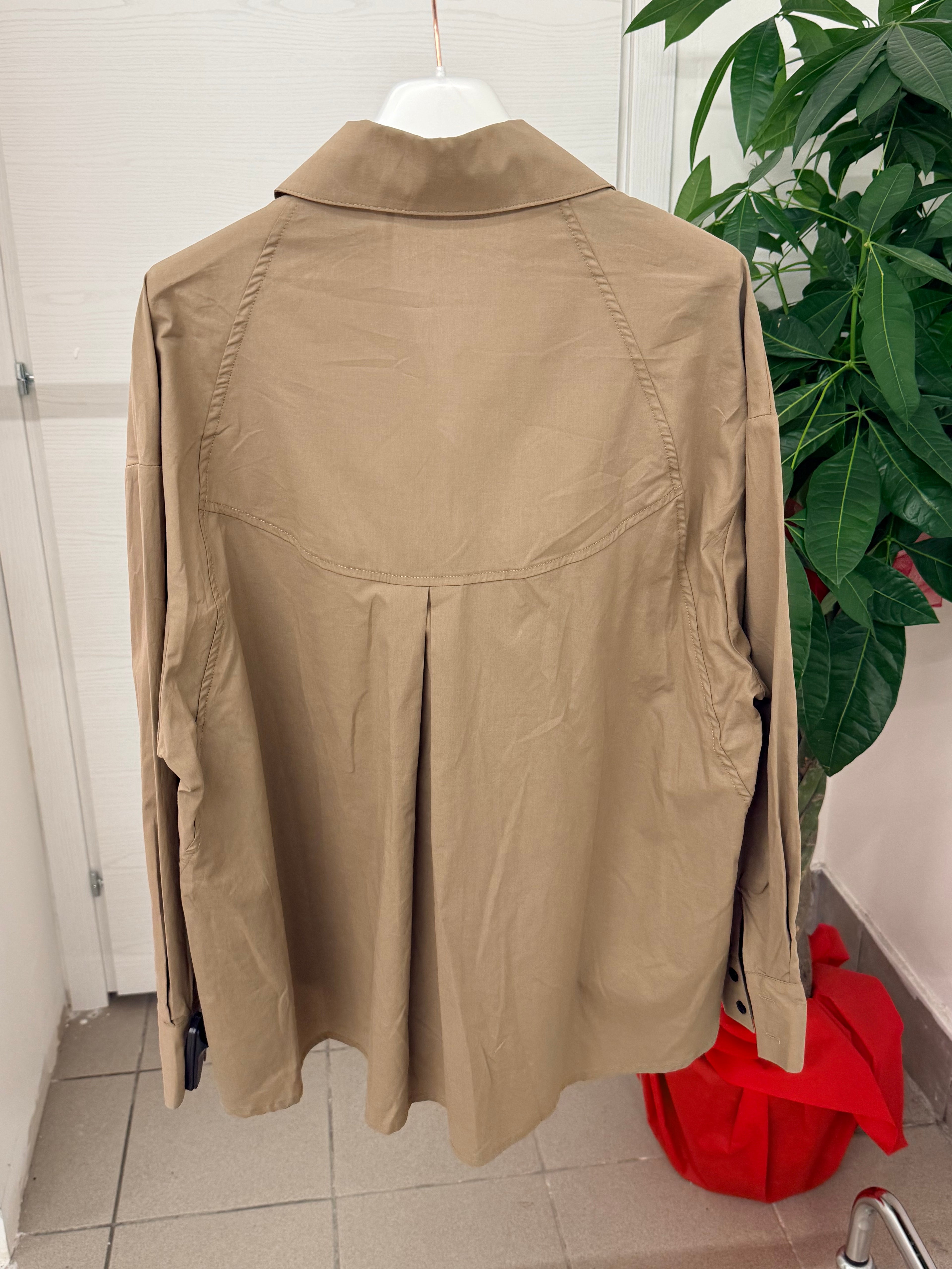 Camicia in cotone con cuciture FGD MODA