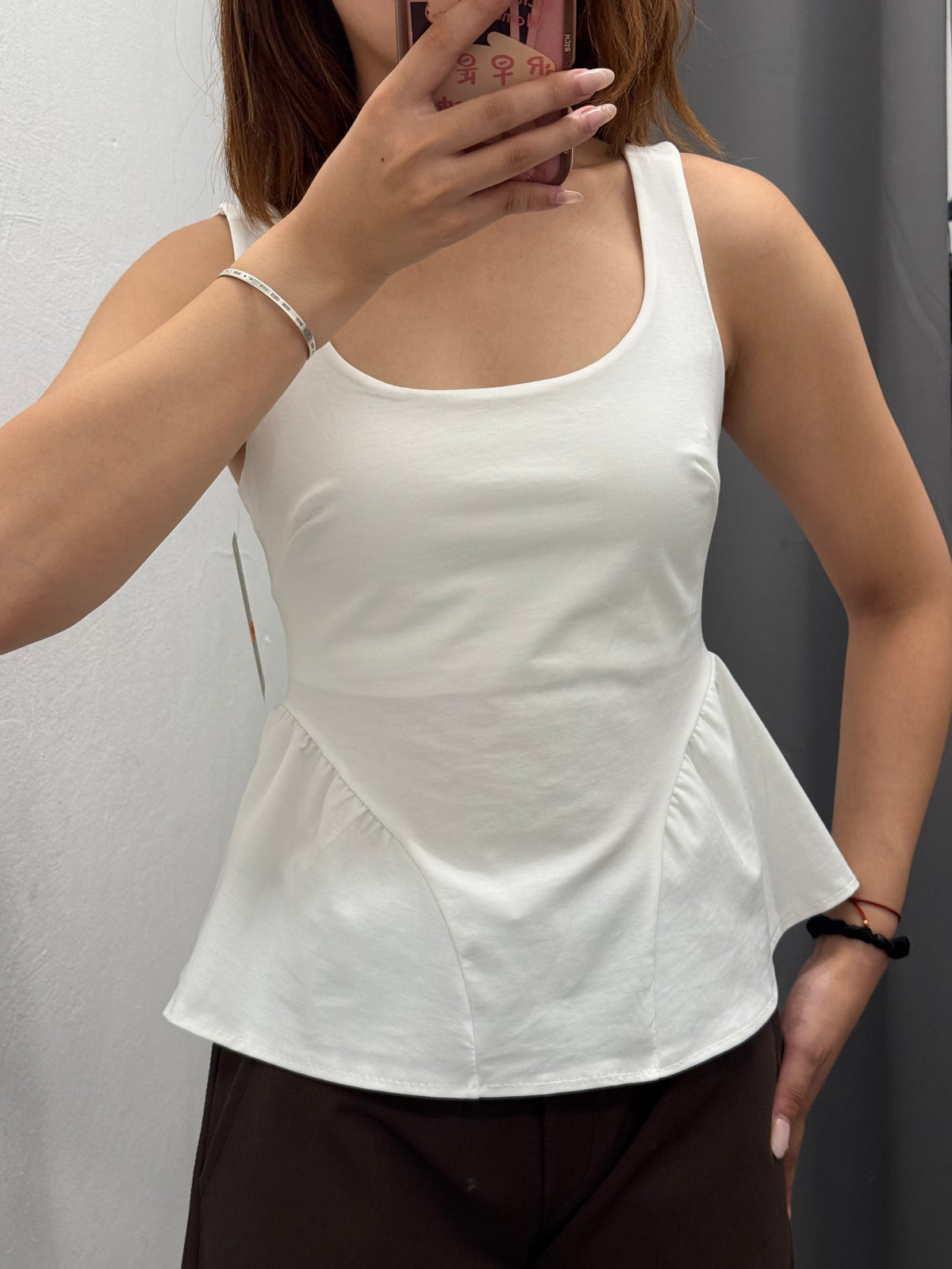Top Peplum Con Rouches Laterali FGD MODA