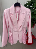 Giacca Blazer con pizzo