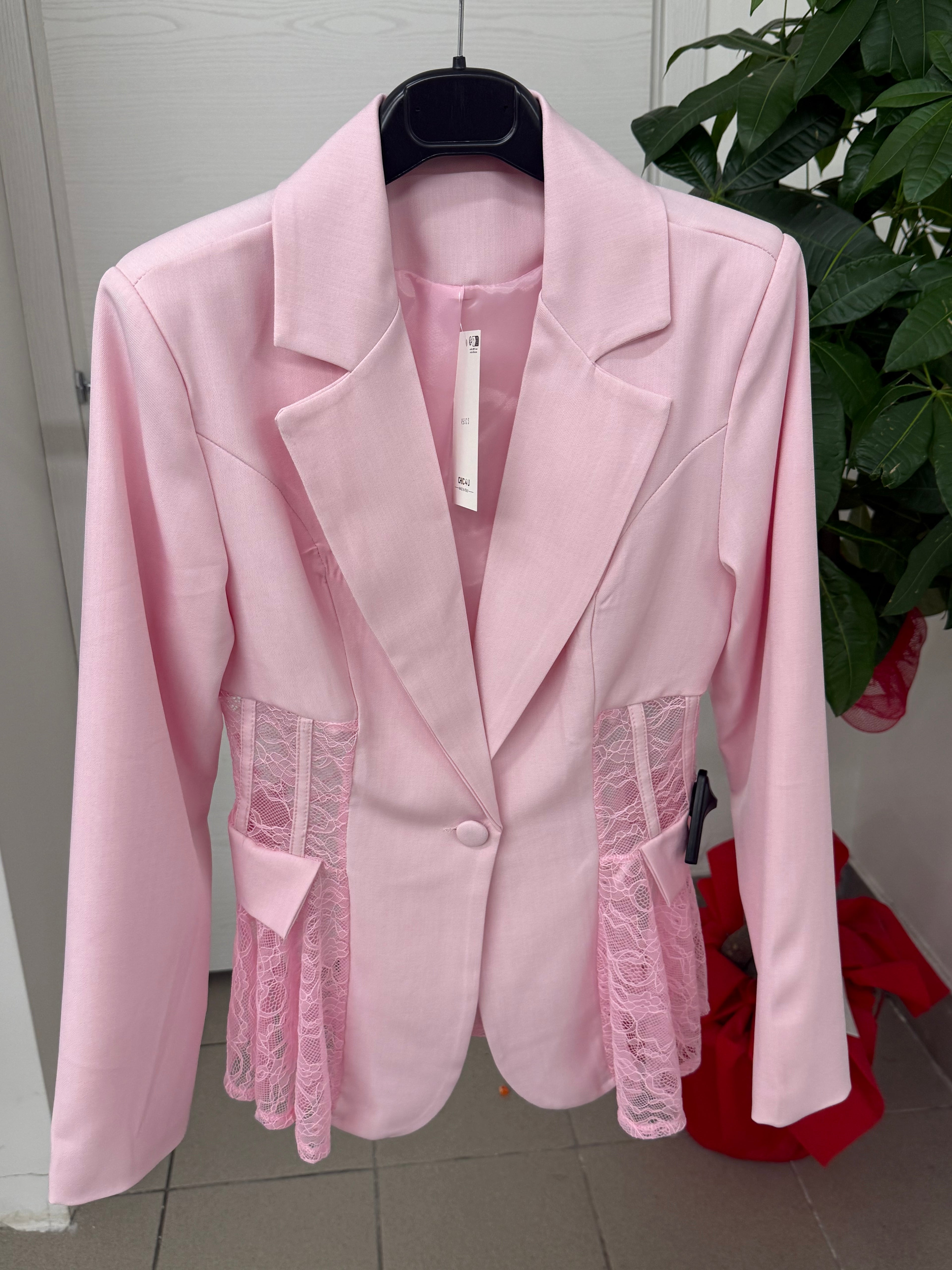 Giacca Blazer con pizzo