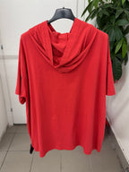 T-shirt in cotone over fit con cappuccio FGD MODA