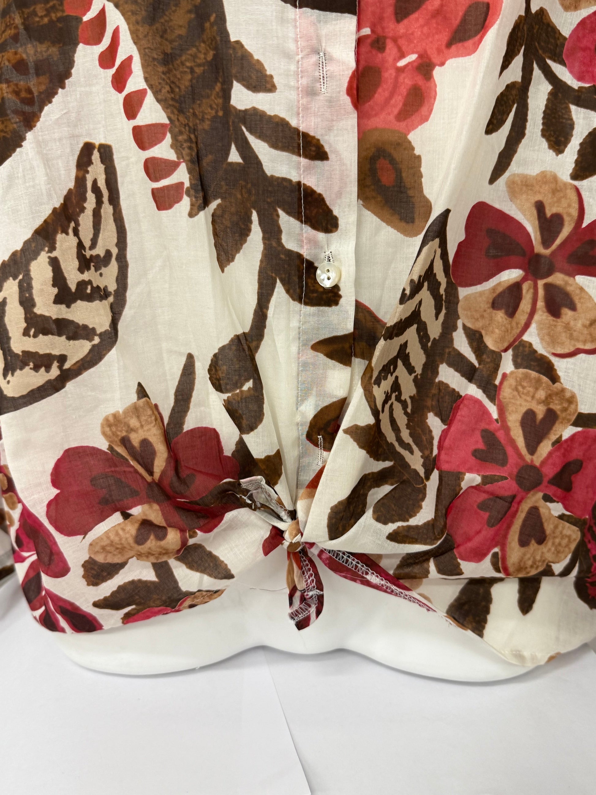 Blusa maniche 3/4 fiorata FGD MODA