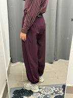 Pantaloni Balloon Con Polsini Con Pence FGD MODA
