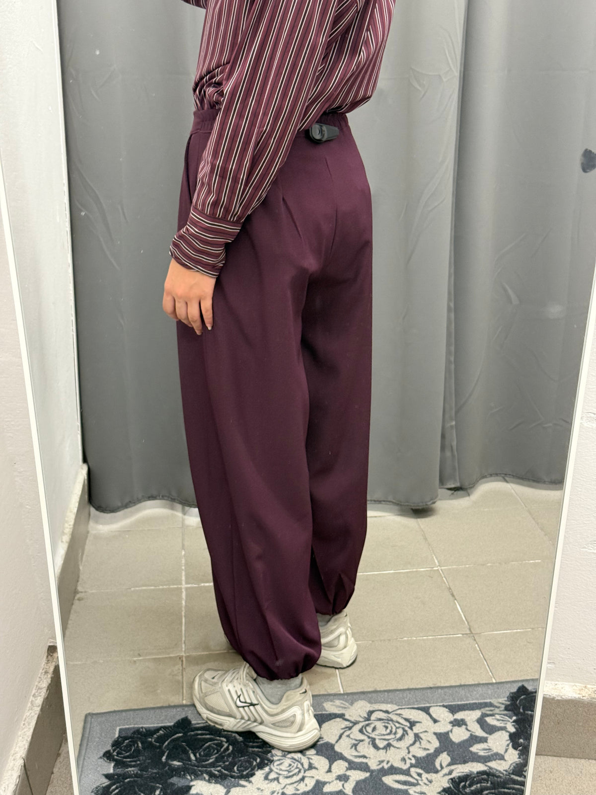 Pantaloni Balloon Con Polsini Con Pence FGD MODA