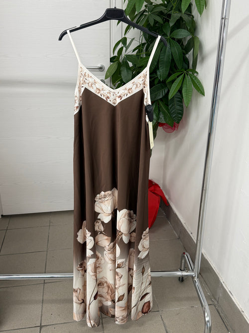 Abito lungo con stampe fiorate FGD MODA