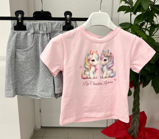 Set coordinato maglietta e pantaloncino FGD MODA