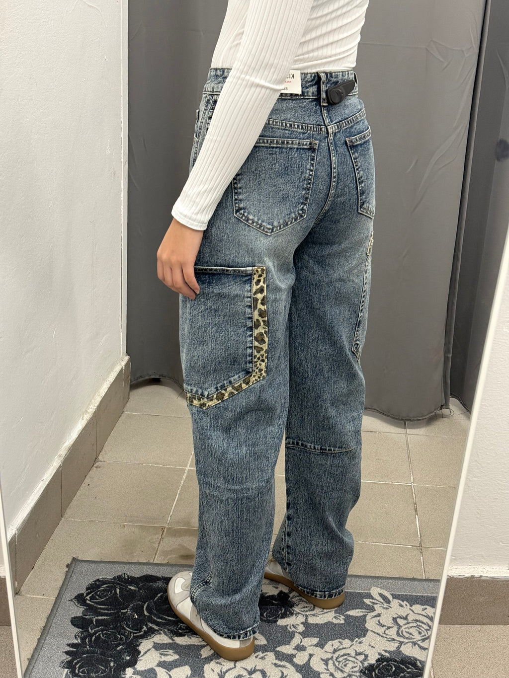 Jeans Balloon Con Inserti Leopardati M2390 FGD MODA