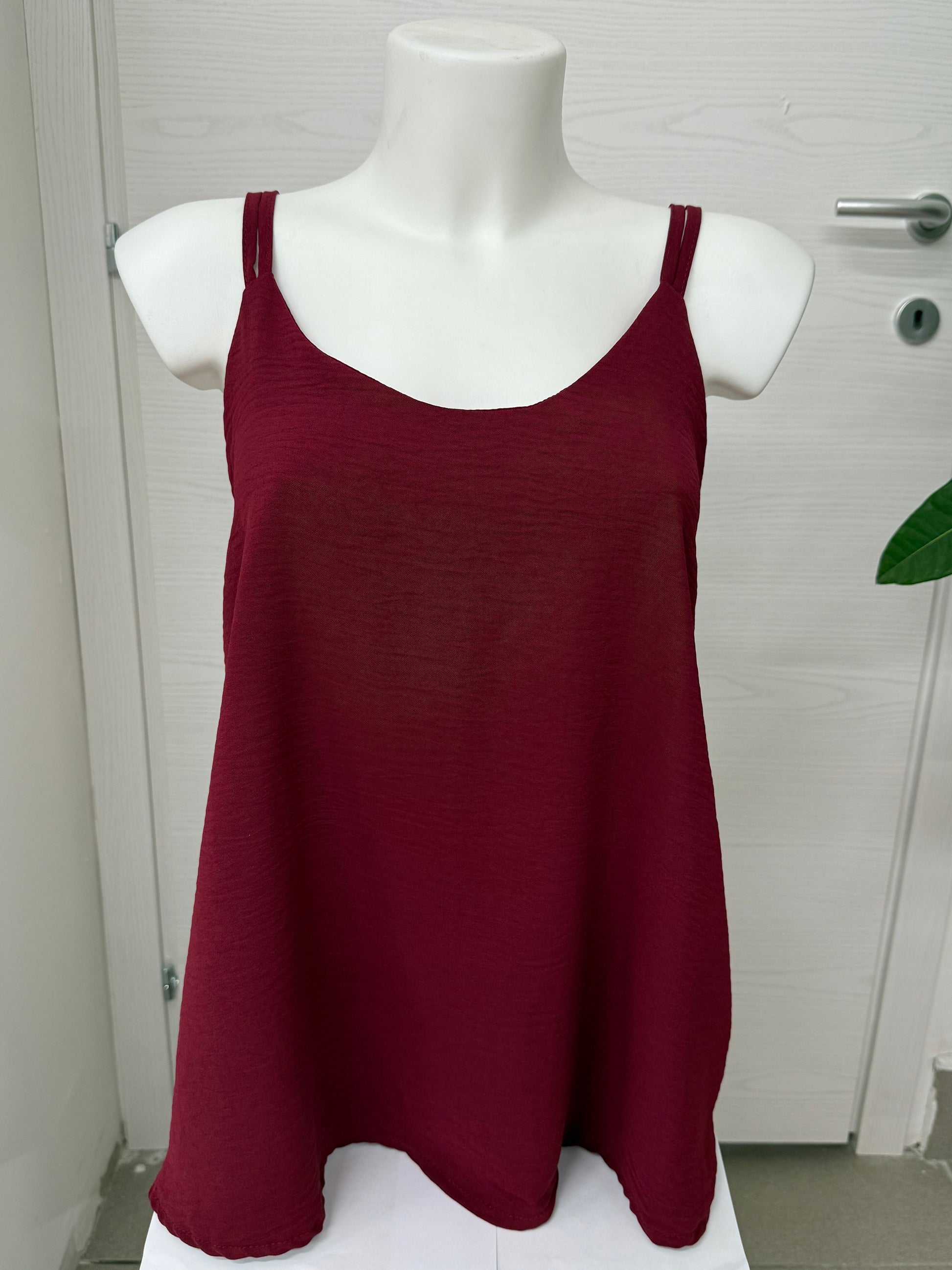 Canotta con perle sul retro FGD MODA