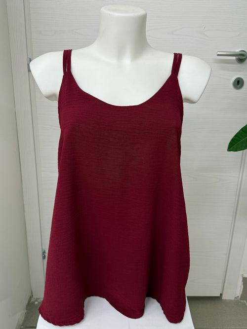 Canotta con perle sul retro FGD MODA