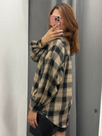 Camicia Over Fit Scozzese Con Taschino FGD MODA