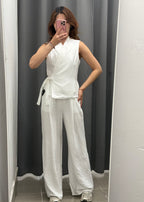 Set coordinato Canotta con chiusura laterale e Pantaloni a palazzo FGD MODA