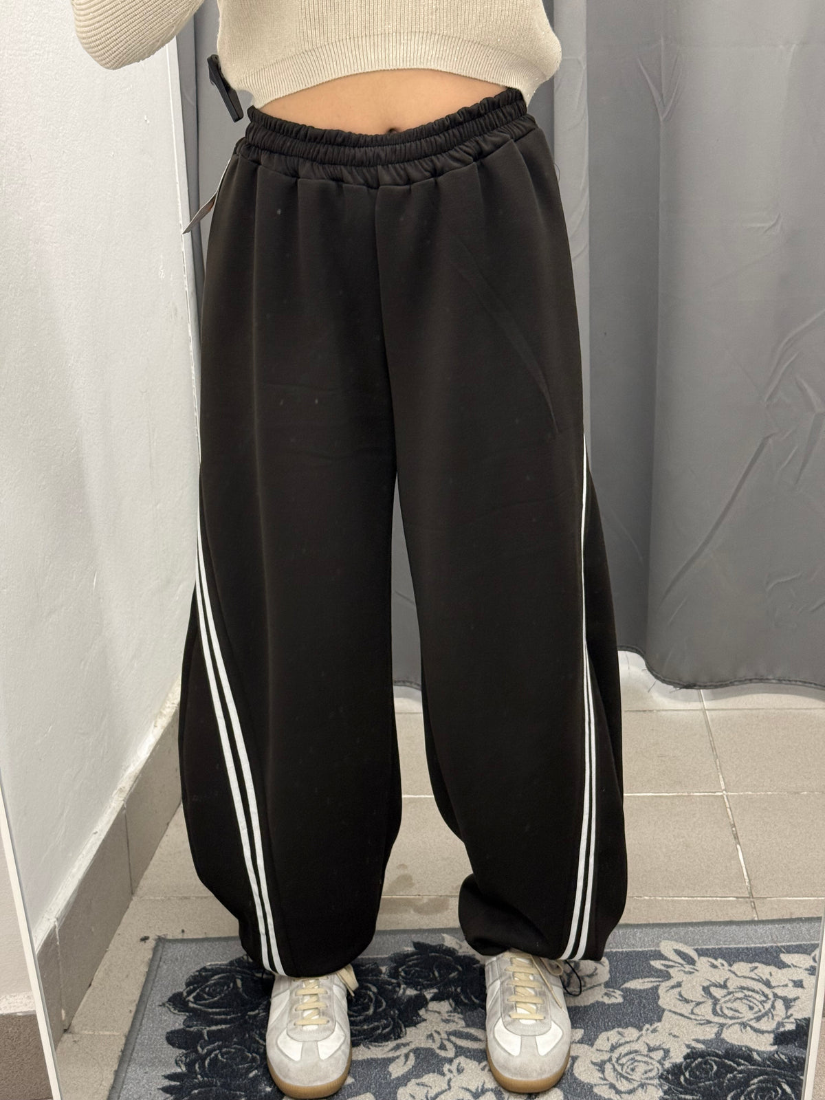 Pantaloni Tuta Balloon Con Strisce Laterali FGD MODA