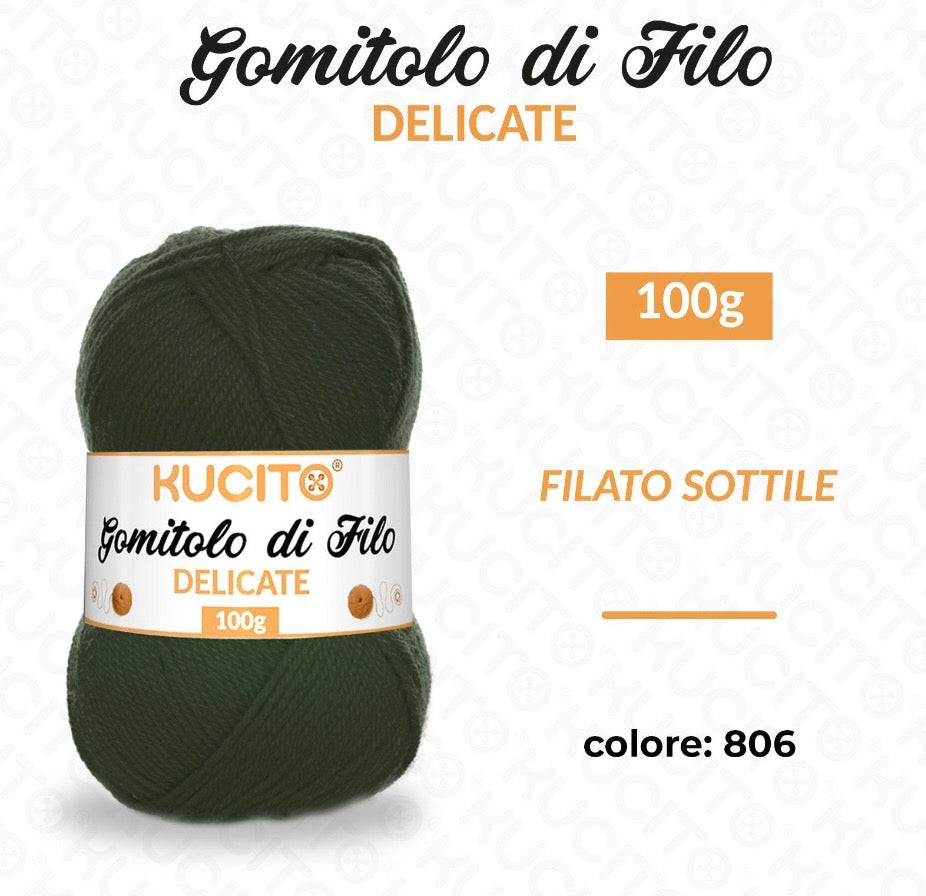 Gomitolo di filo DELICATE 100g FGD MODA