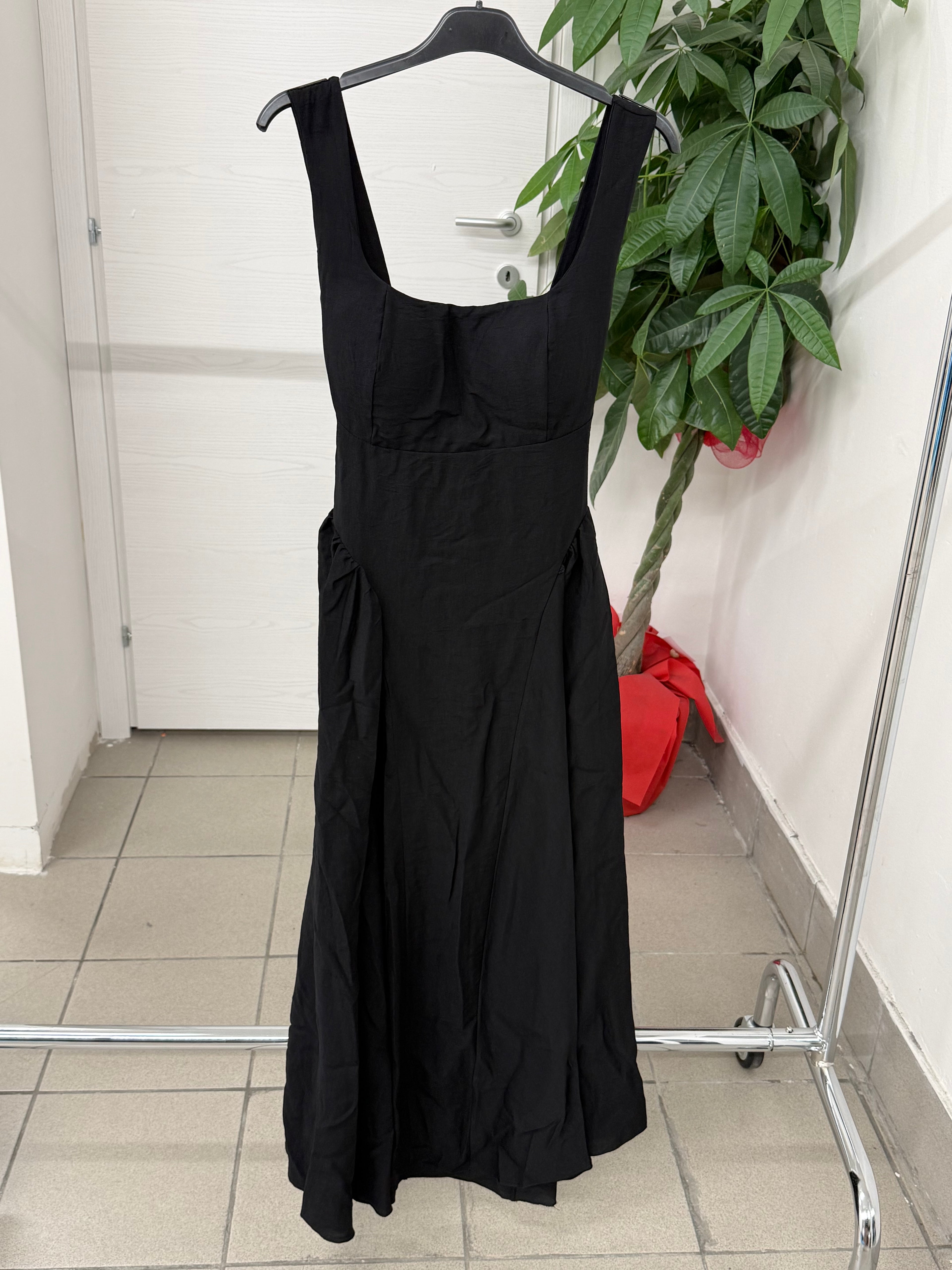 Abito Lungo in Viscosa con Fiocco sul Retro FGD MODA