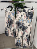 Set coordinato Canotta e Pantaloni a palazzo con motivo fiorato FGD MODA