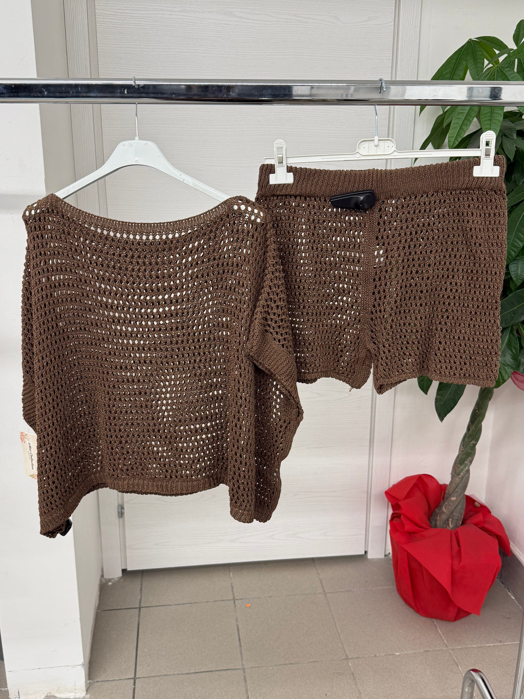 Set coordinato forato Maglietta e Pantaloncini FGD MODA