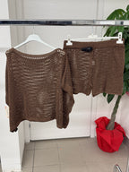 Set coordinato forato Maglietta e Pantaloncini FGD MODA