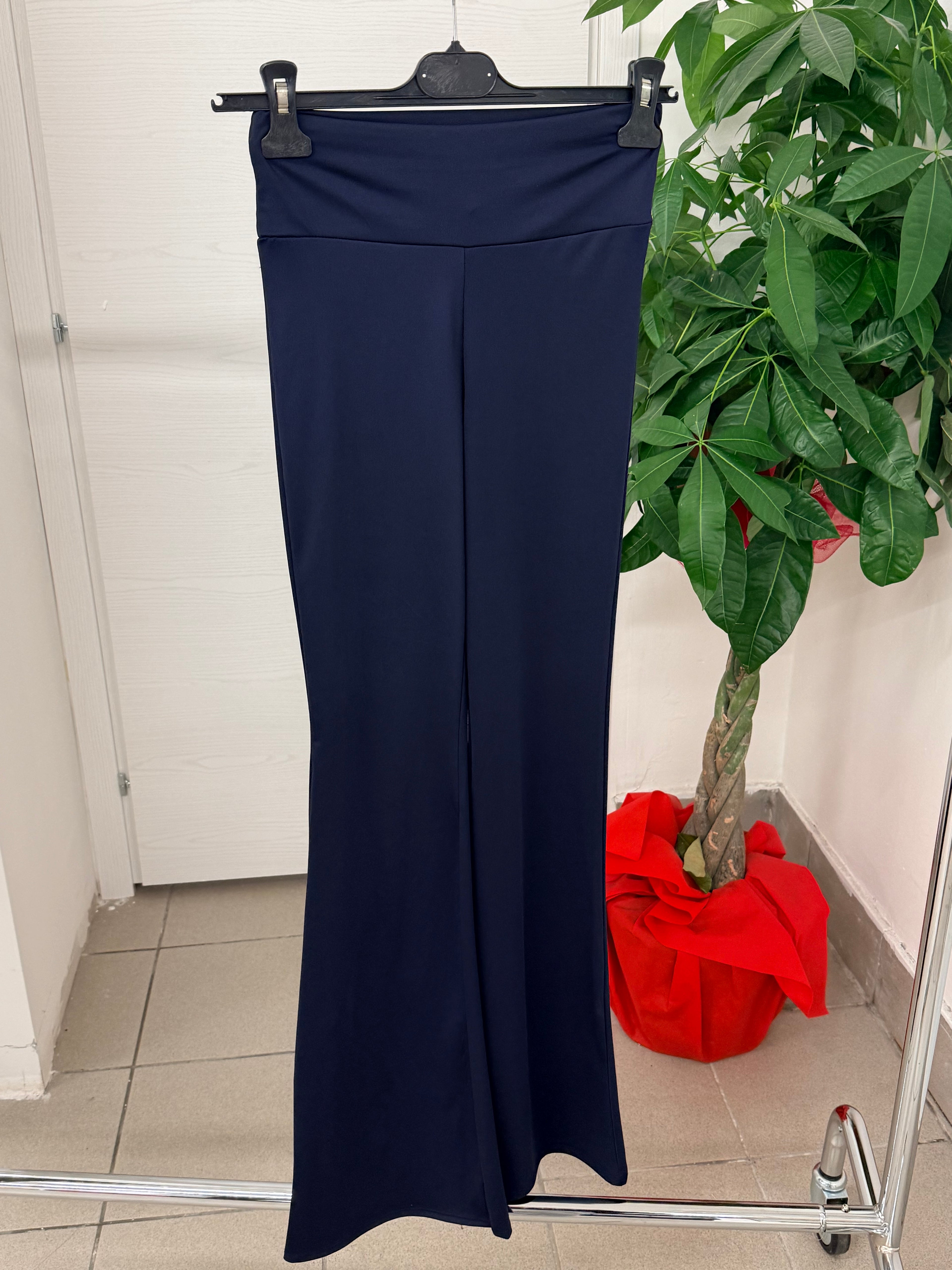 Leggings in lycra a campana con banda FGD MODA