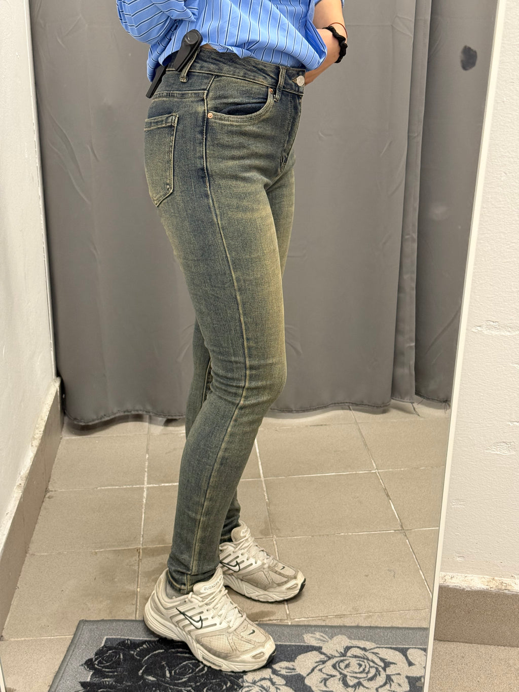 Jeans Skinny Lavaggio Sabbiato MS-2317 FGD MODA