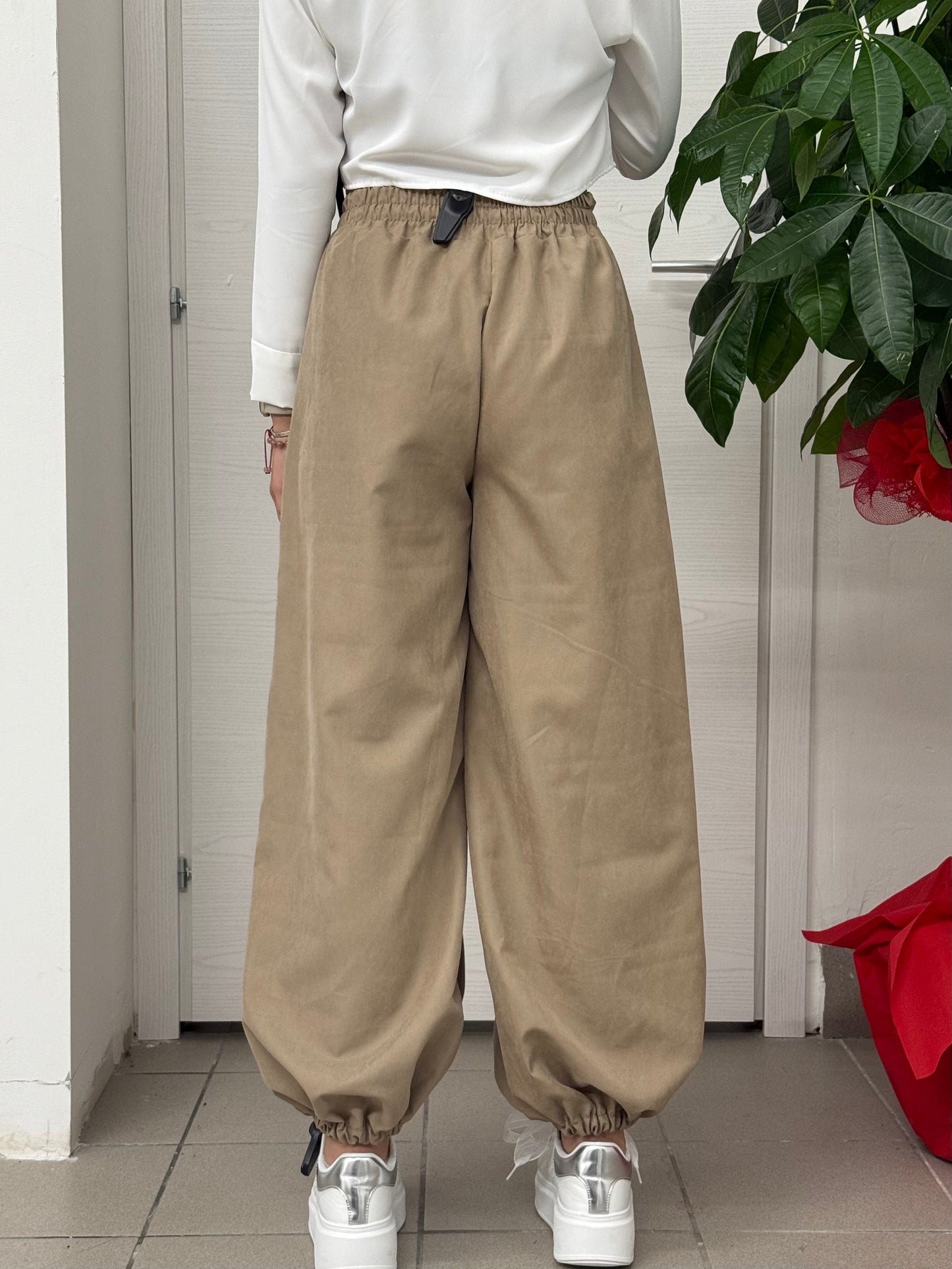 Pantaloni larghi con polsini FGD MODA