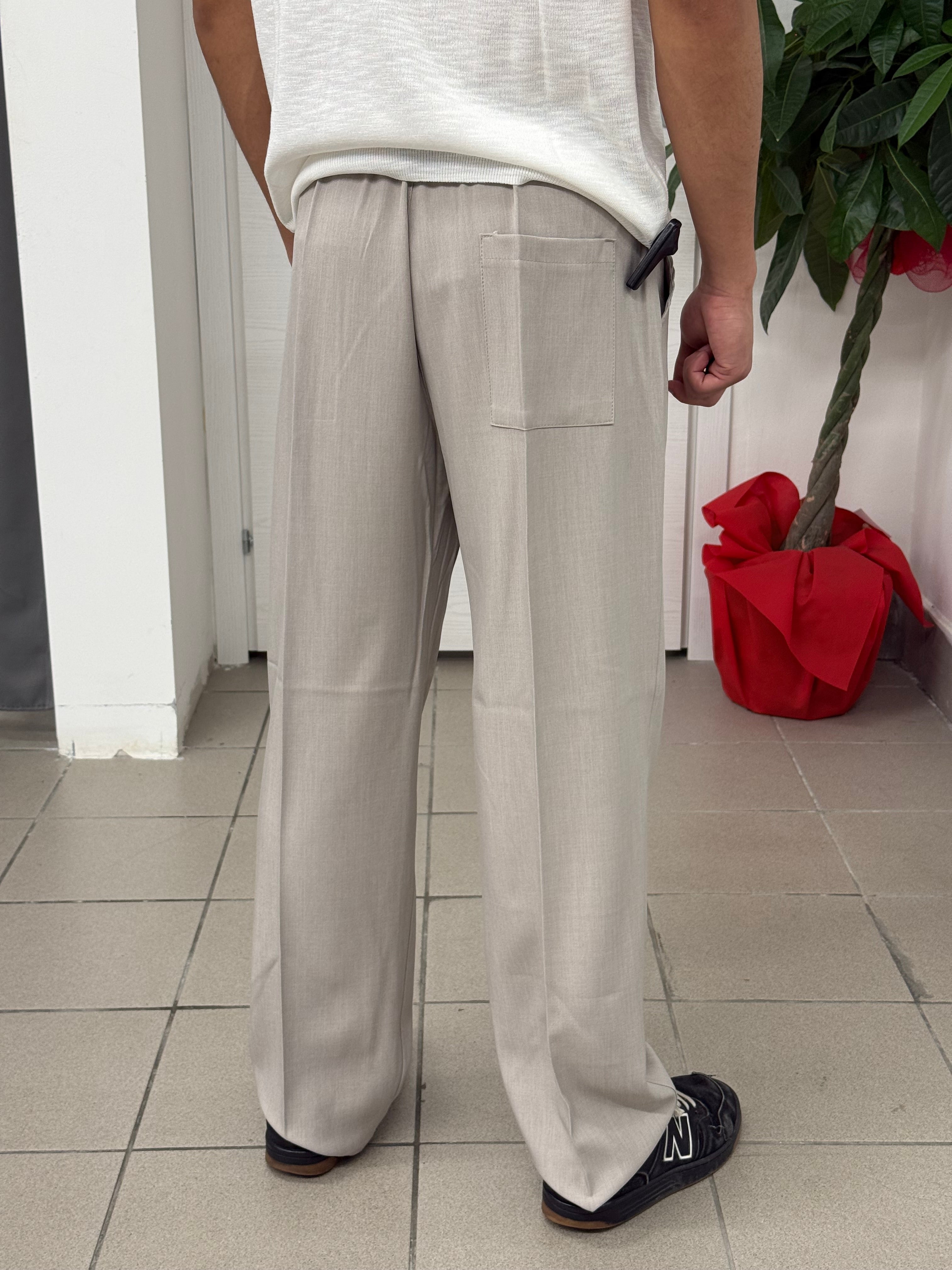 Pantaloni a gamba dritta con laccio ChRoy 3386 FGD MODA