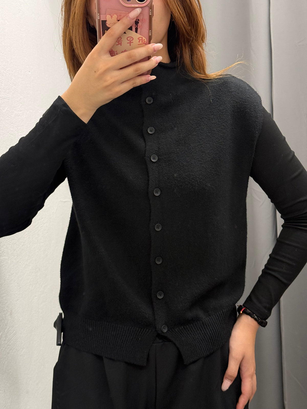 Gilet Con Colletto Arricciato Con Bottoni FGD MODA