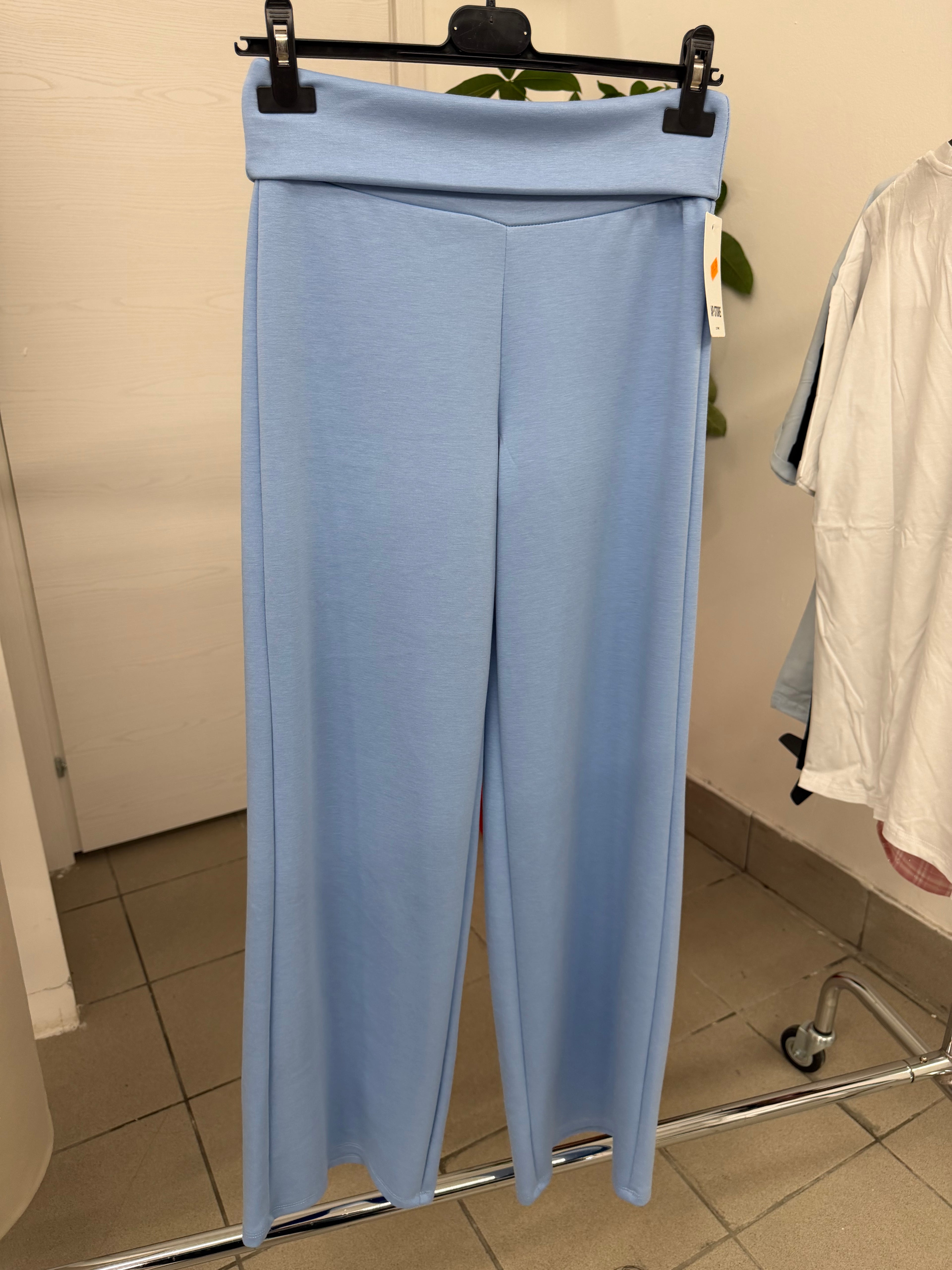 Pantaloni a palazzo con banda alta FGD MODA