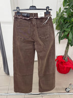 Jeans a palazzo con cinta a foulard FGD MODA