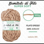 Gomitolo di filo SUPER SOFT 100g FGD MODA